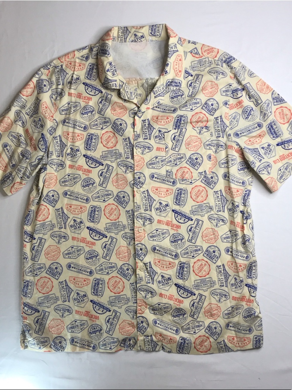 Disney Parks Shirt Vacation Club DVC Cream Camp Hawaiian Shirt XXL?